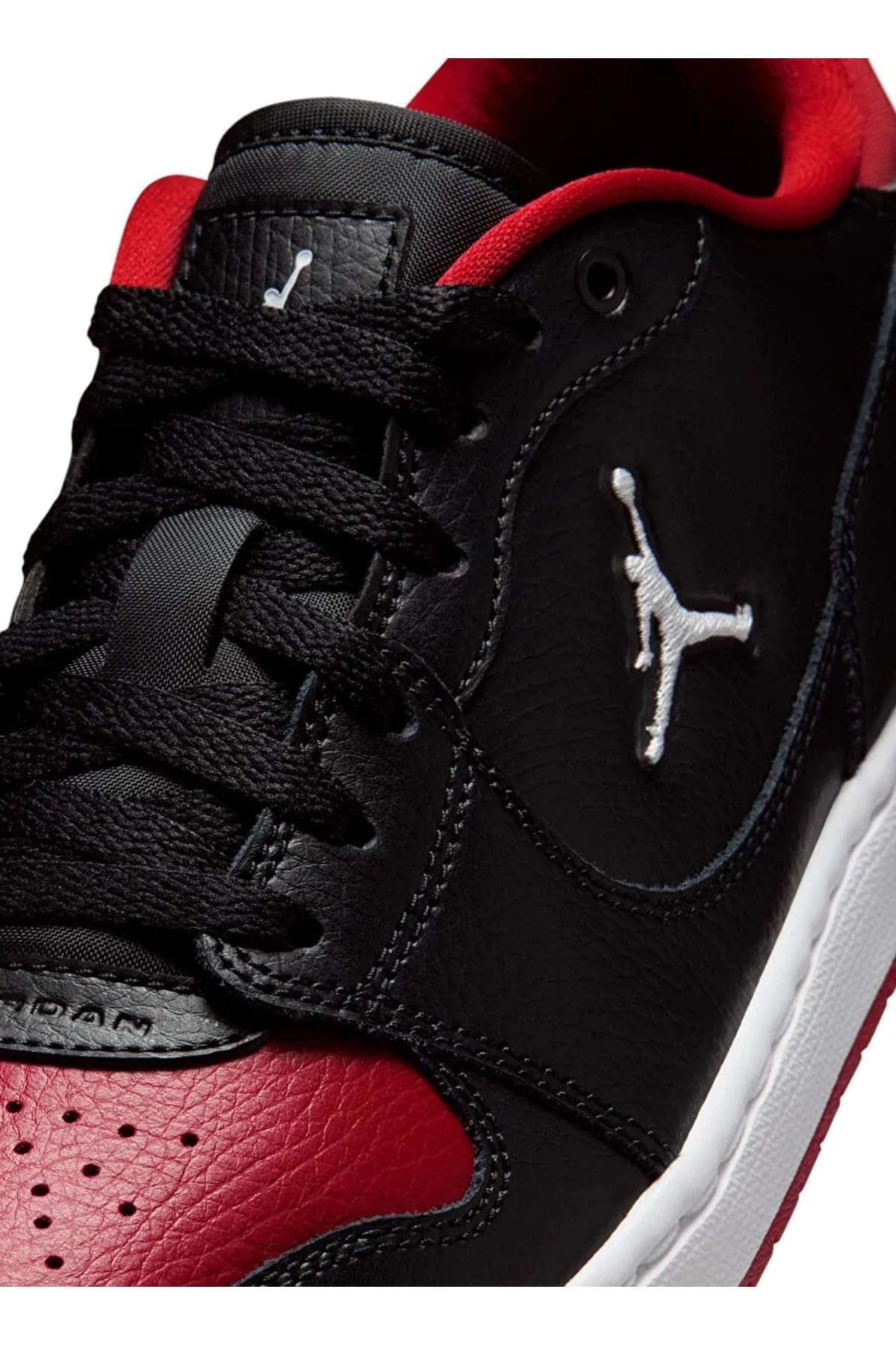 Nike Men's Jordan Court Connect Low Sneaker, Black/White-Gym Red, 14