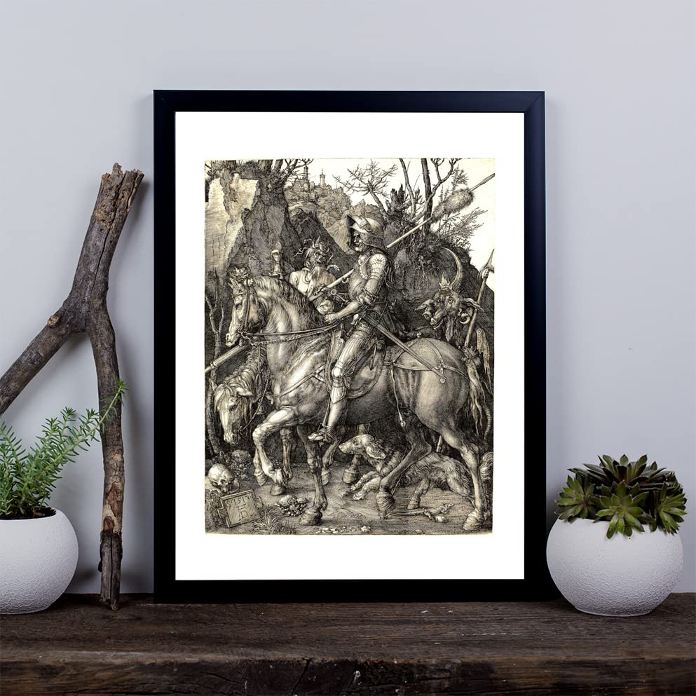 Affiche Chevalier Mort et le Diable Albrecht Dürer impression giclée petit format - 3