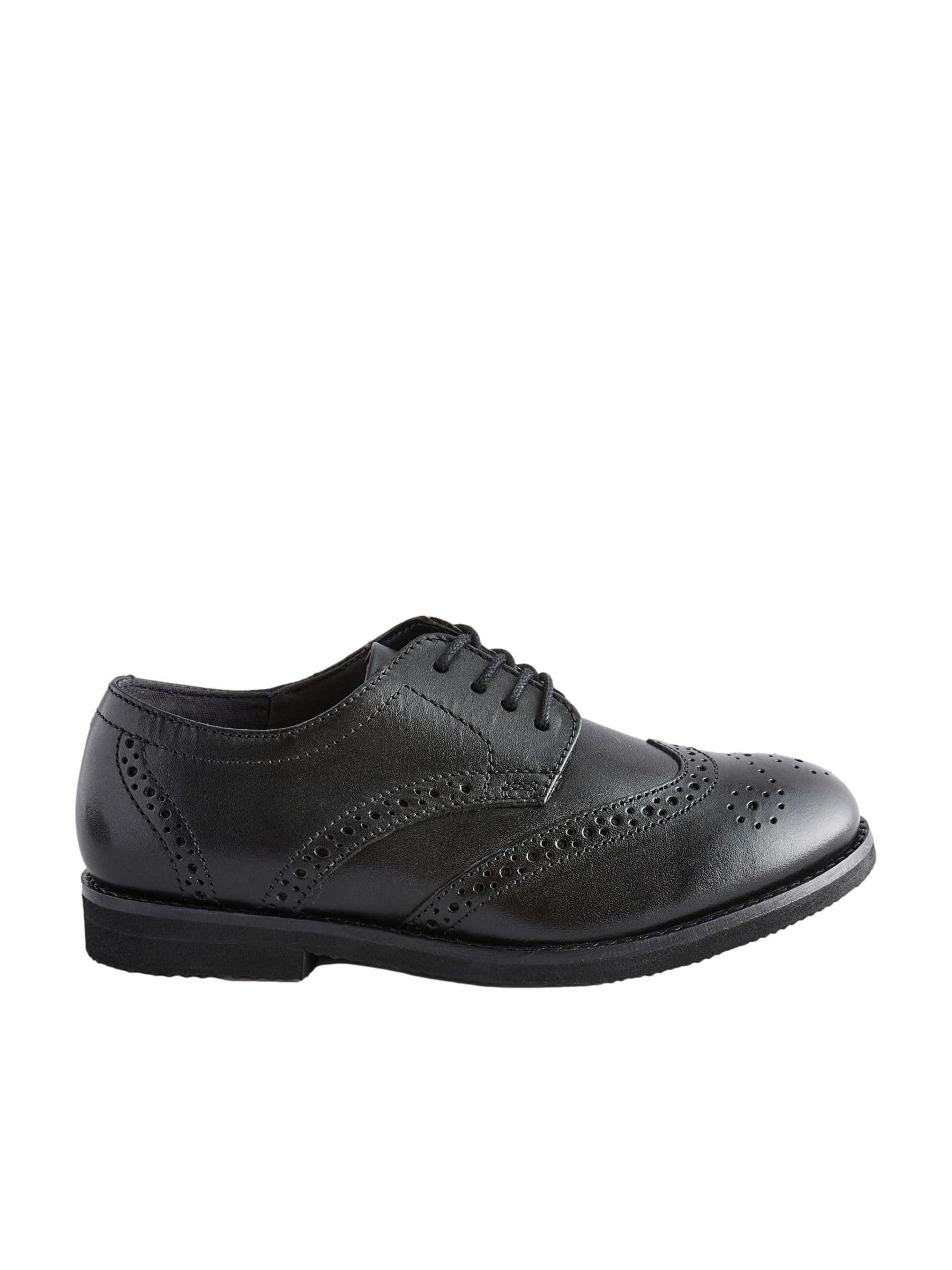 NEXT Ragazzo Scarpe Brogue Eleganti in Pelle - Pianta Larga (G)