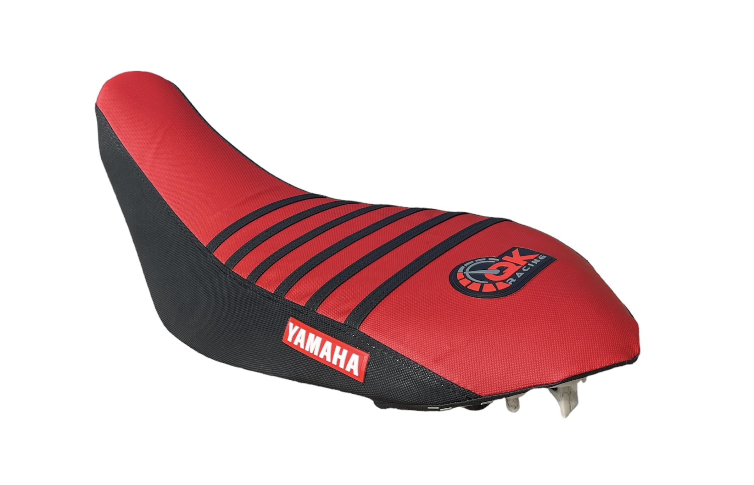 QK RACING Seat Cover Compatible Fit for Yamah@ Raptor 700 700R Seat Cover 2006-2021 (Black Sides/Red Top)