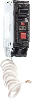 GE THHQB1120GFT GFCI Bolt-On Circuit Breaker, 120-Volt, 1-Pole, 20-Amp, 22kAIC