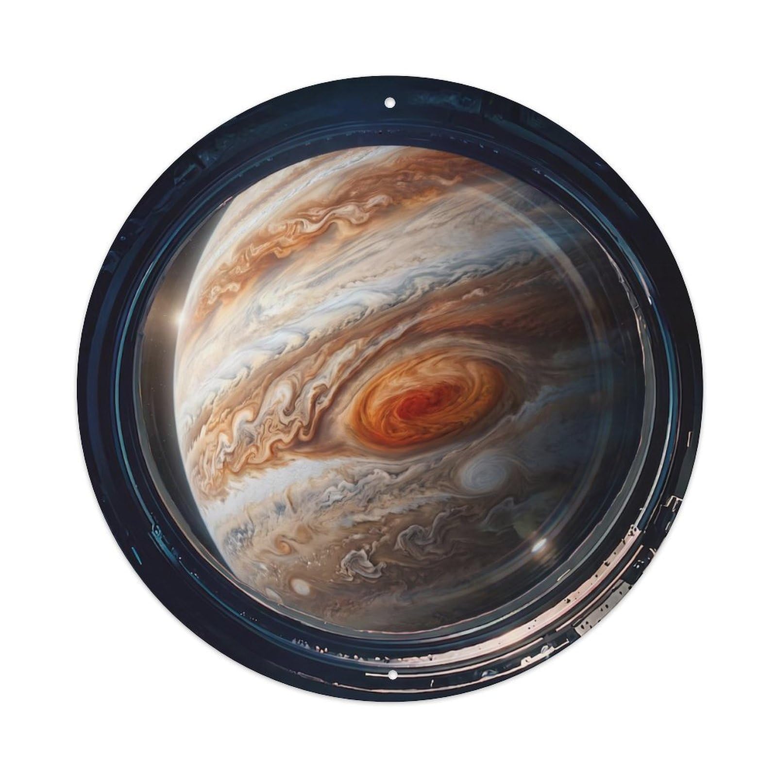 Giant Red Spot Planet View Metal Tin Sign