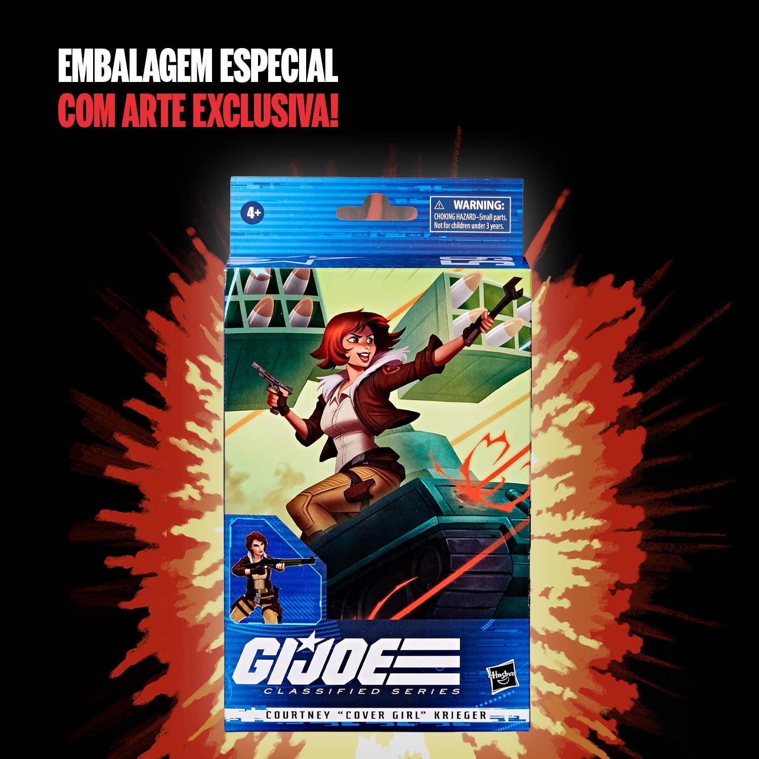 Boneco G.I. Joe Classified Series, Figura 15 cm com Acessórios