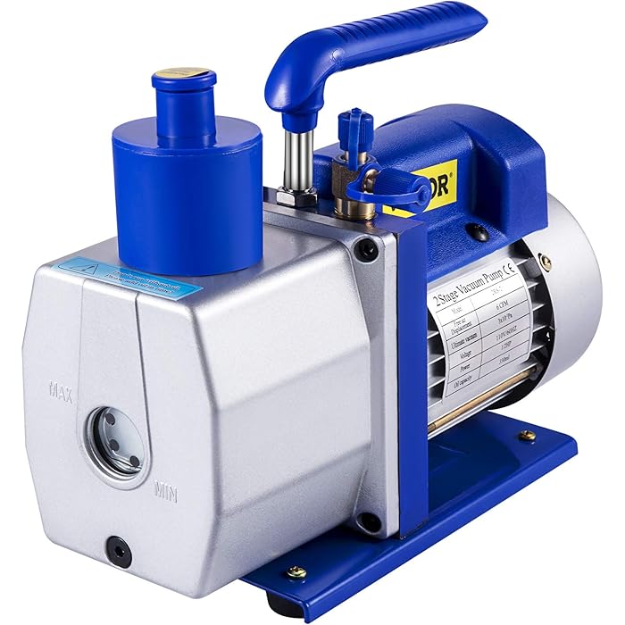 Buy VEV 6 CFM 1/2 HP Refrigeration Vacuum Pump,2 Stage Air Vacuum Pump