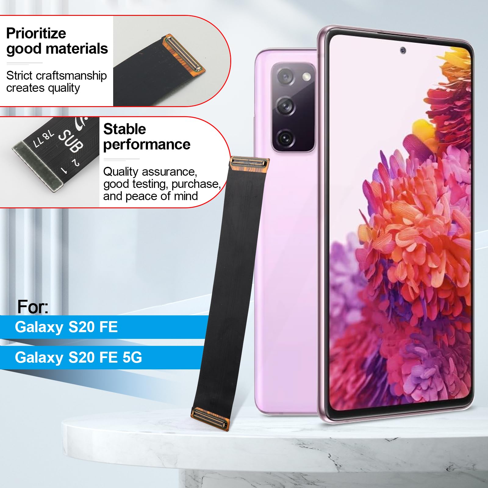 Câble de la Carte mère pour Samsung Galaxy Tab S20 FE 5G SM-G781B + Outil d'installation