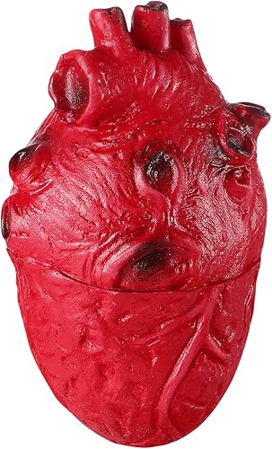 Miniatura 1 de PRETYZOOM Accesorio de corazón falso, modelo de corazón de resina exprimible, parte del cuerpo humano sangriento de simulación para suministros de