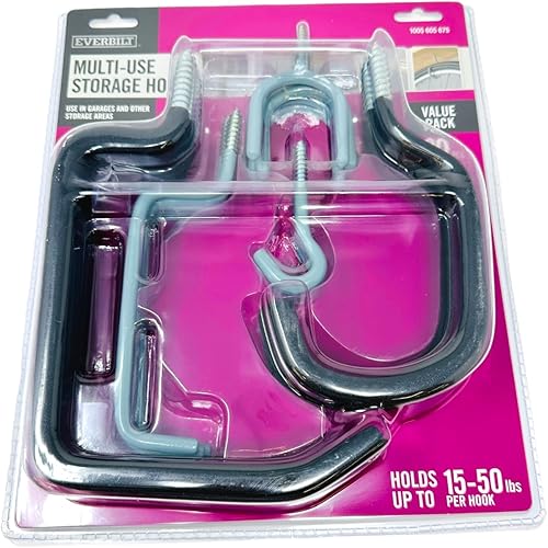 Miniatura 2 de 20 ganchos de almacenamiento multiusos surtidos, 5 estilos x 4 unidades, acabado recubierto de vinilo