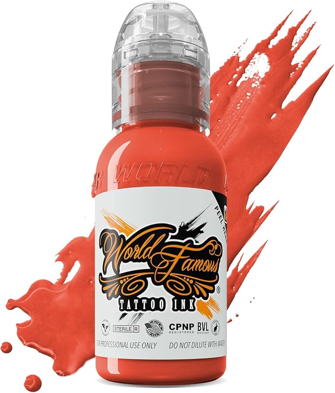 WORLD FAMOUS TATTOO INK Tinta para tatuagem Bora Bora Peach, 30 mL