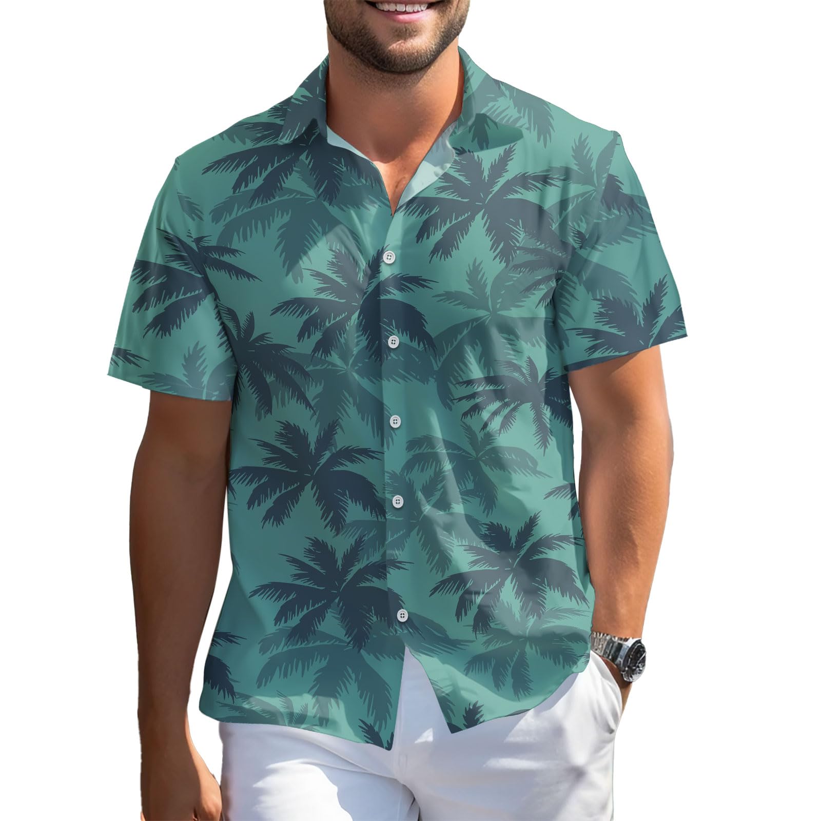 99TIMORO Game Character Hawaiian Shirt, Anime Movie Themed Button Short Sleeve Top, Men Women Valentine Gifts