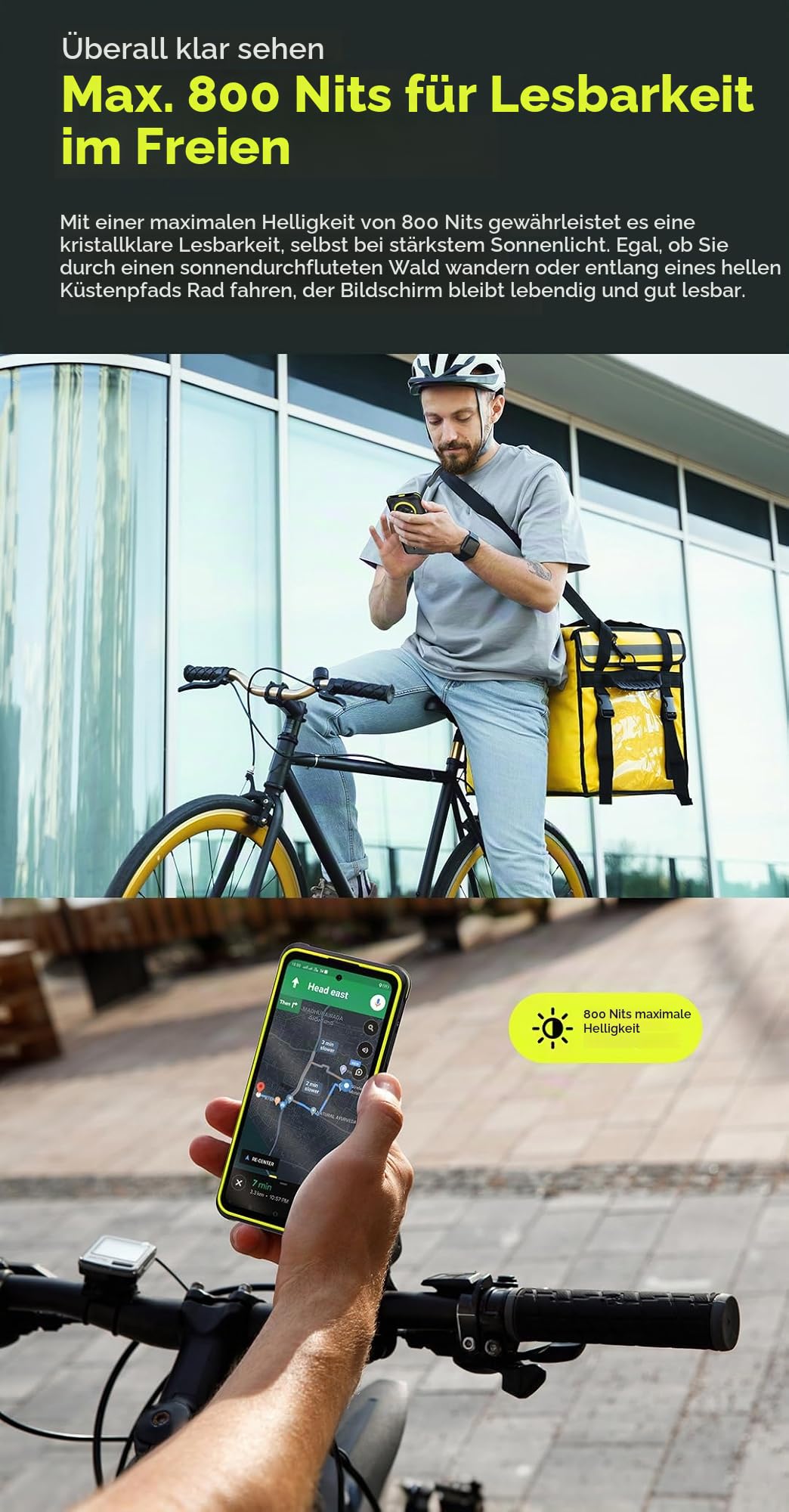 Ulefone Armor X31 PRO 5G Outdoor Smartphone Ohne Vertrag, 64MP+25MP Kamera (Nachtvision & Blendenblitz), 5G 16GB+256GB, 6,56" HD+120Hz, IP68 Android 14 Robustes Handy, 3 Kartenslot, GPS NFC Orange