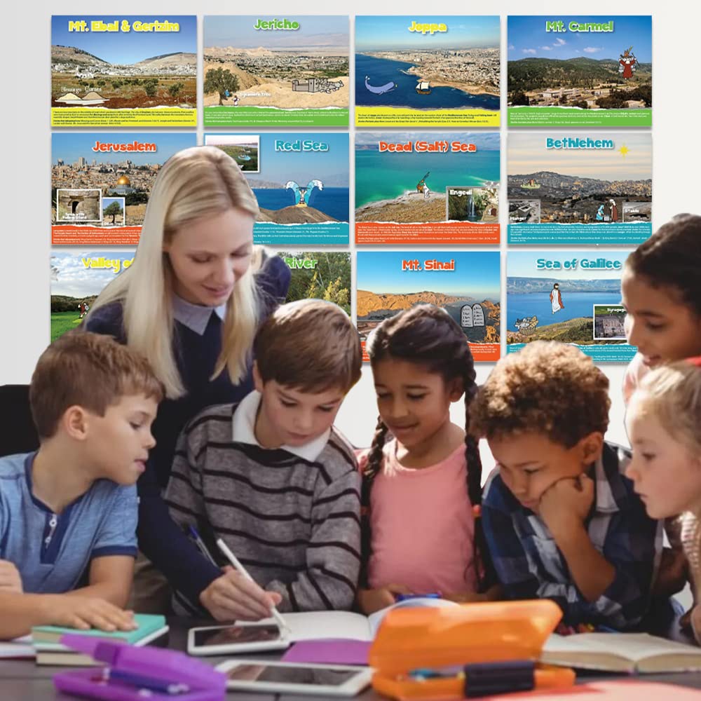 Bible Story Places Posters (Set of 12) - 8.5" x 11" Each Educational Faith Artwork for Sunday School, Bible Lessons, & Christian Classrooms - Image 7