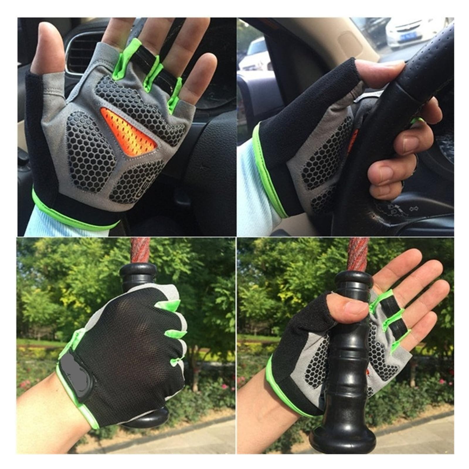 PUCIO Half Finger żelowe rękawiczki rowerowe oddychające antypoślizgowe letnie siłownia joga sport trening rękawiczki do rąk męskie damskie