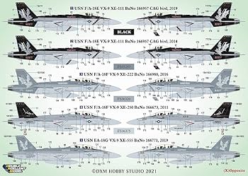 Amazon | DXMデカール 11-7247 1/72 アメリカ海軍 F/A-18E/F