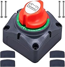 Spurtar Battery Disconnect Switch 12 V 24 V 48 V 1-2-Both-Off Battery for Car, Camper, Yacht, Boat, Truck, Bus