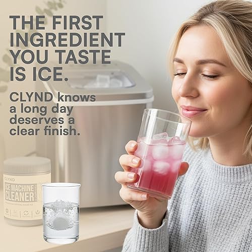 Miniatura 2 de Limpiador y descalcificador de máquinas de hielo seguro para níquel, paquete de 24 tabletas limpiadoras para máquina de hielo de encimera, sin