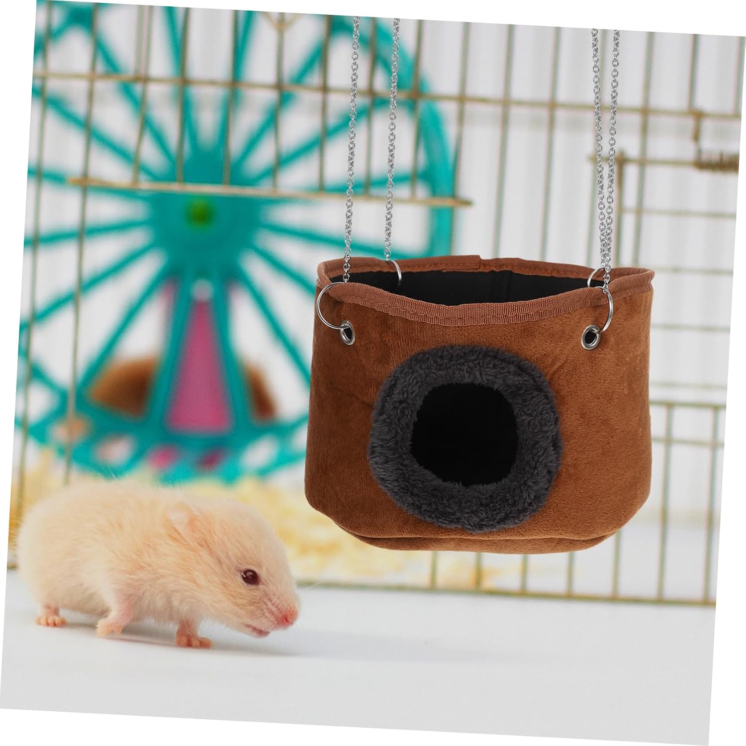 MERRYHAPY Small Hammock Bed Soft and Warm Shelter for Rats and Ferrets Durable Hanging Accessory for Space Saving Cages for Cozy Resting and Playtime