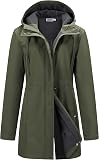 Outdoor Ventures Women's Fleece-Lined Hooded Softshell Rain Coat