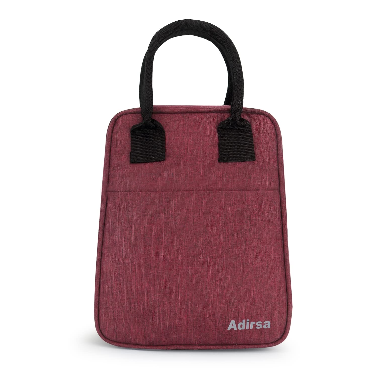 ADIRSA Insulated Travel Lunch/Tiffin/Storage Bag Hot/Cold for Men Women Unisex, Office, College, Picnic & School ( Color - Maroon)