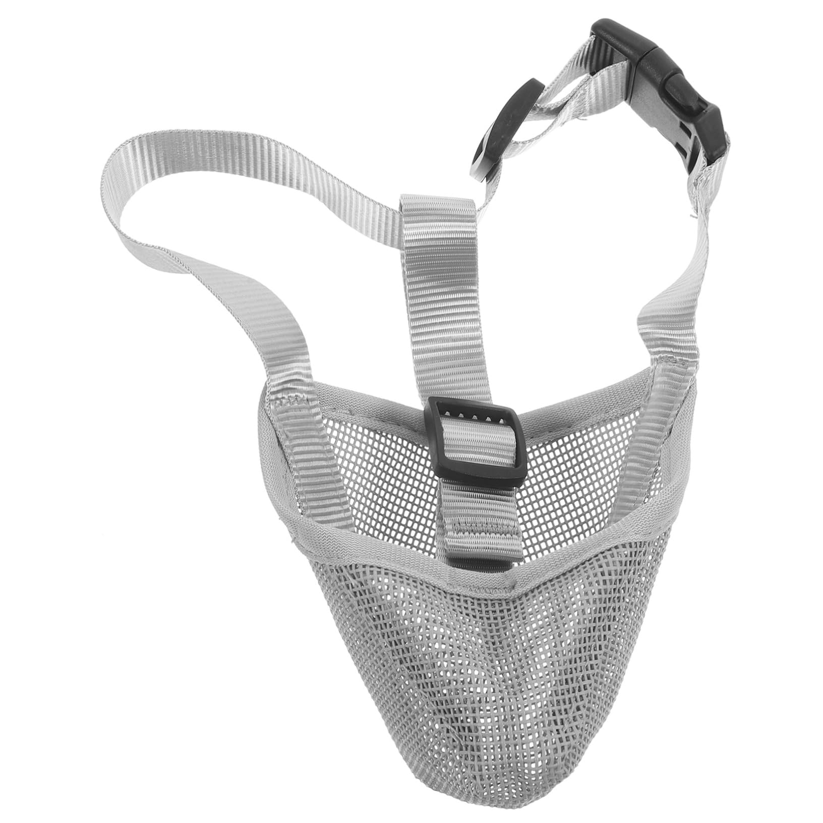 ibasenice Professional Dog Muzzle Breathable Air Mesh Design for Prevents Biting Barking Chewing Comfortable Elastic Strap Durable Reliable