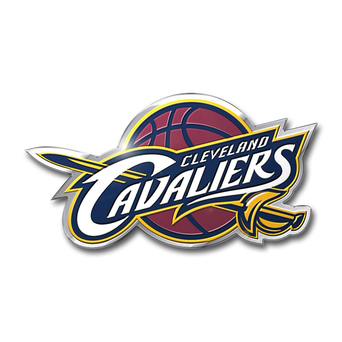 FANMATS NBA - Cleveland Cavaliers Heavy Duty Aluminum Color Emblem