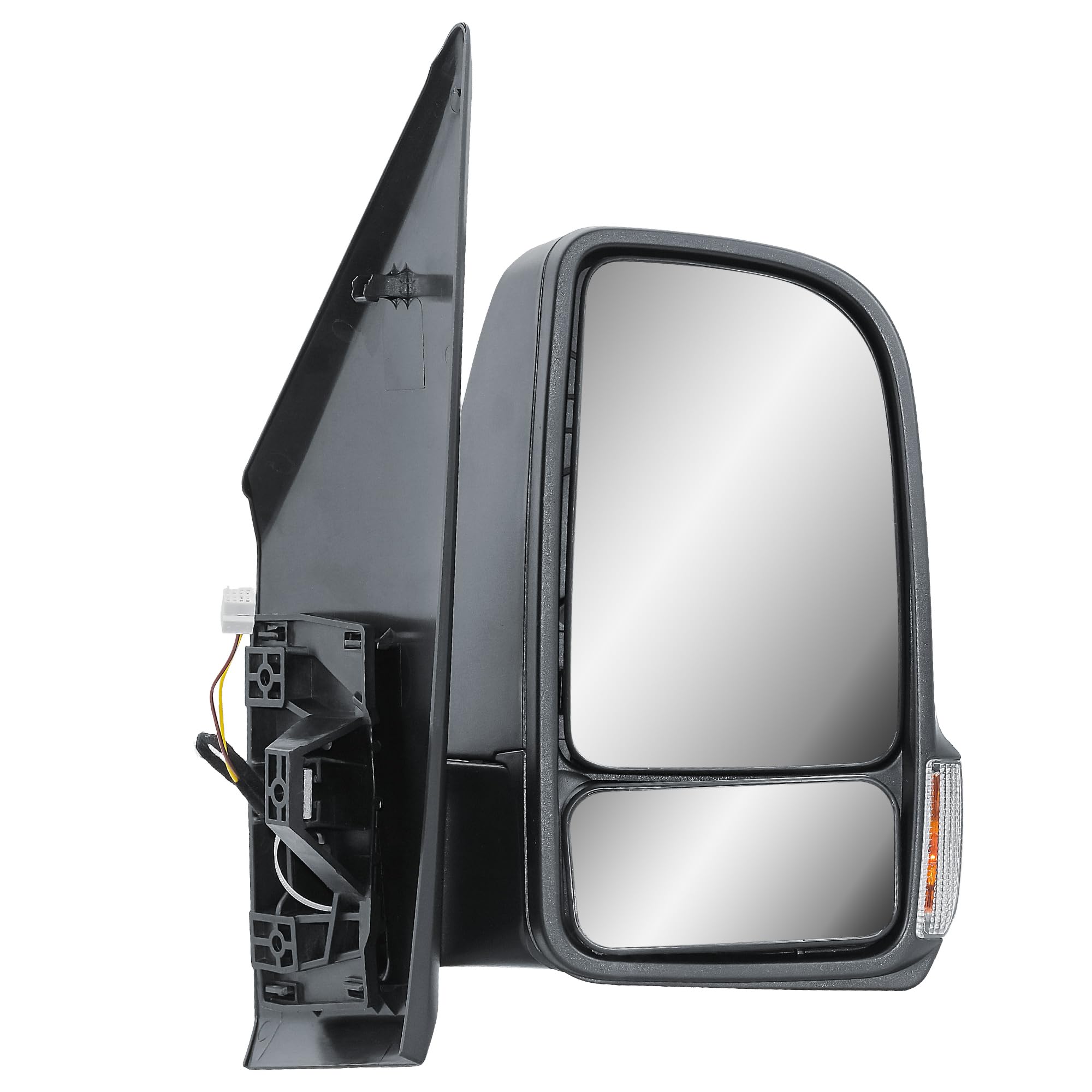 Rétroviseur extérieur droit manuel non chauffant manuel pliable noir mat pour Mercedes Sprinter 907 910 W907 W910 2019-2024