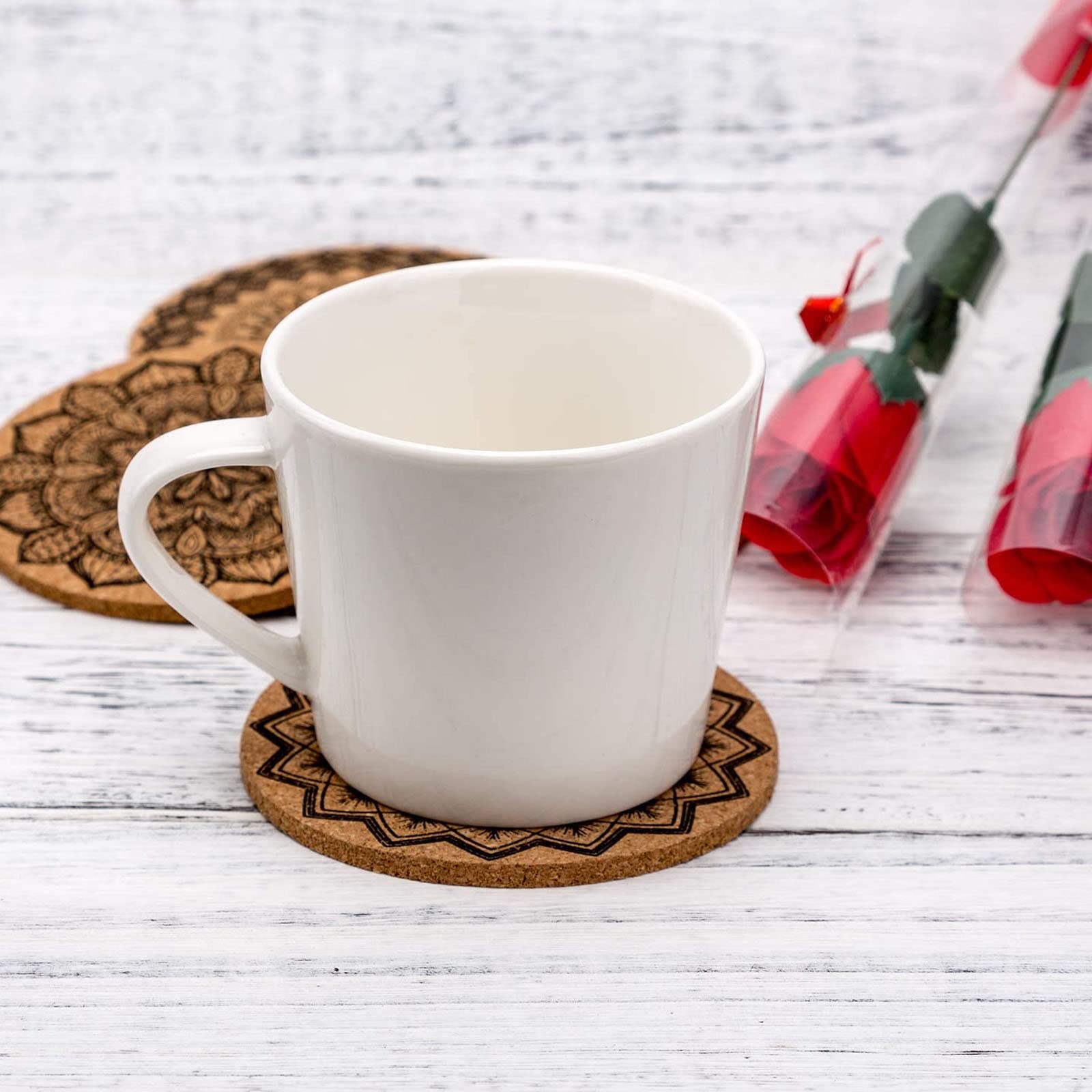 Free Cuba Patria Y Vida - Posavasos Con Puño Para Bebidas Con Soporte Juego De 8 Posavasos De Ceramica Absorbente Con Base De Corcho Sin Aranazos Ni