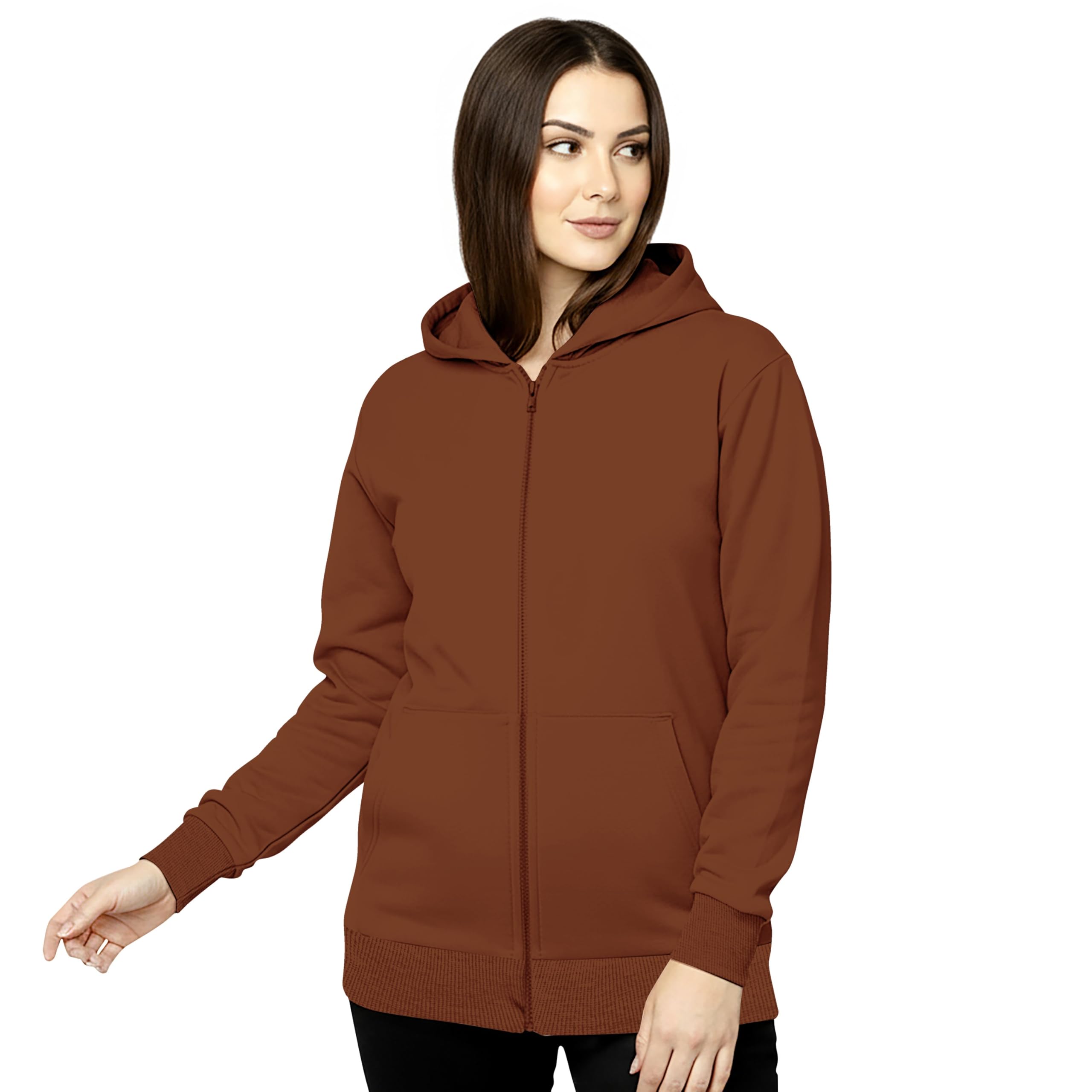 JOKO Hoodie for Women's || Attached Hood That Covers The Head and Neck || Large Front Pocket (Kangaroo Pocket) || Designed for Warmth, Comfort and Style.-picture-54