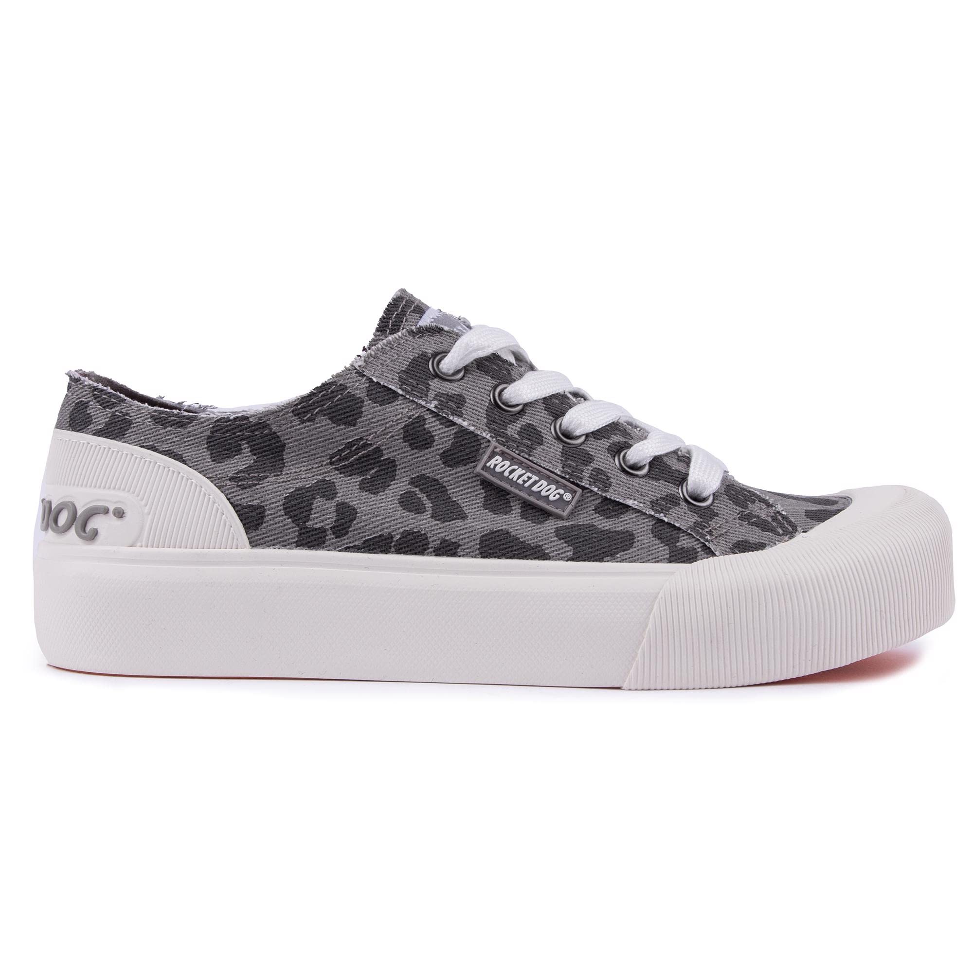 Womens/Ladies Jazzin Plus Leopard Print Platform Trainers
