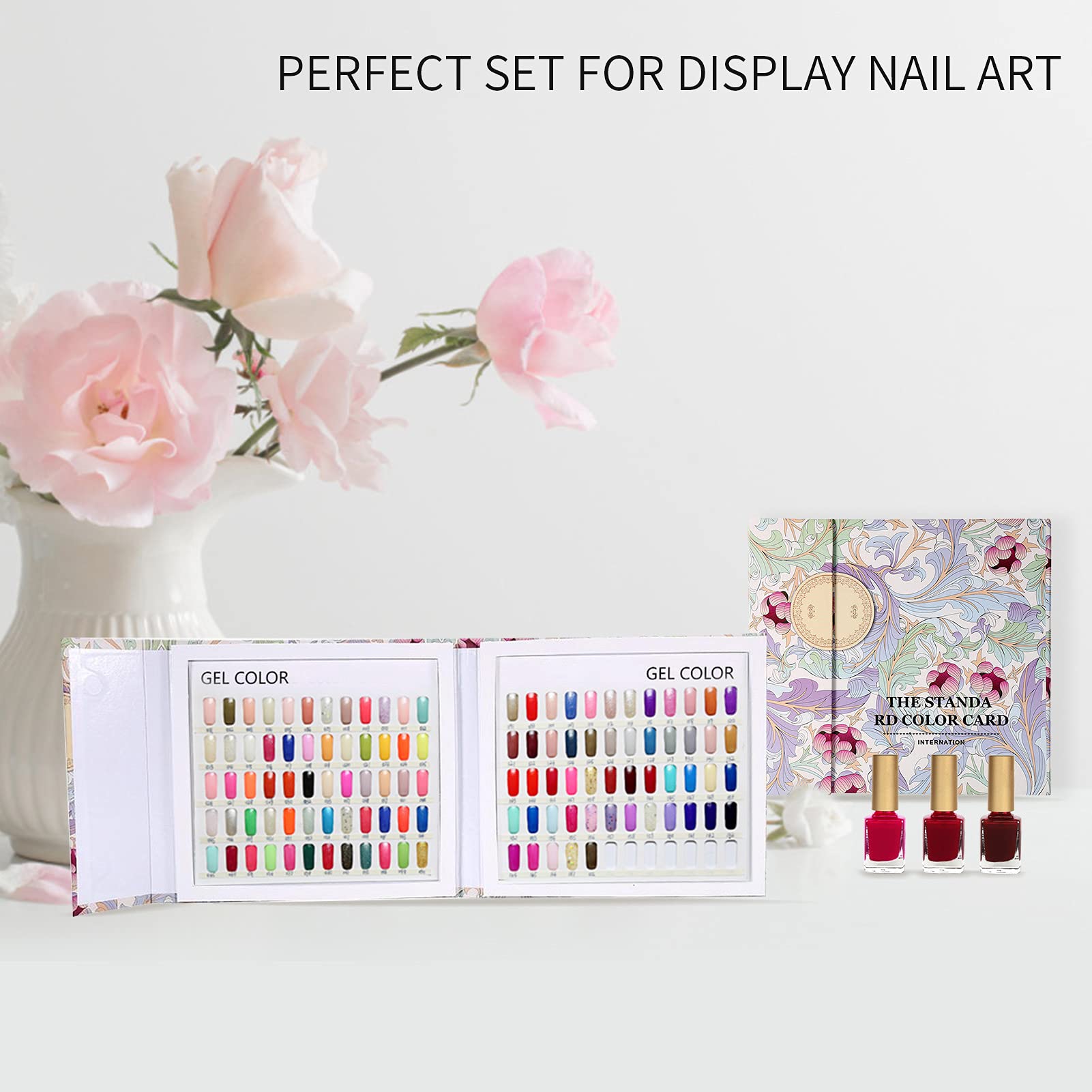 Nagelfarben-Display Mit 120 Fächern – Magnetverschluss, Für Nagelstudio & DIY, Buchförmig