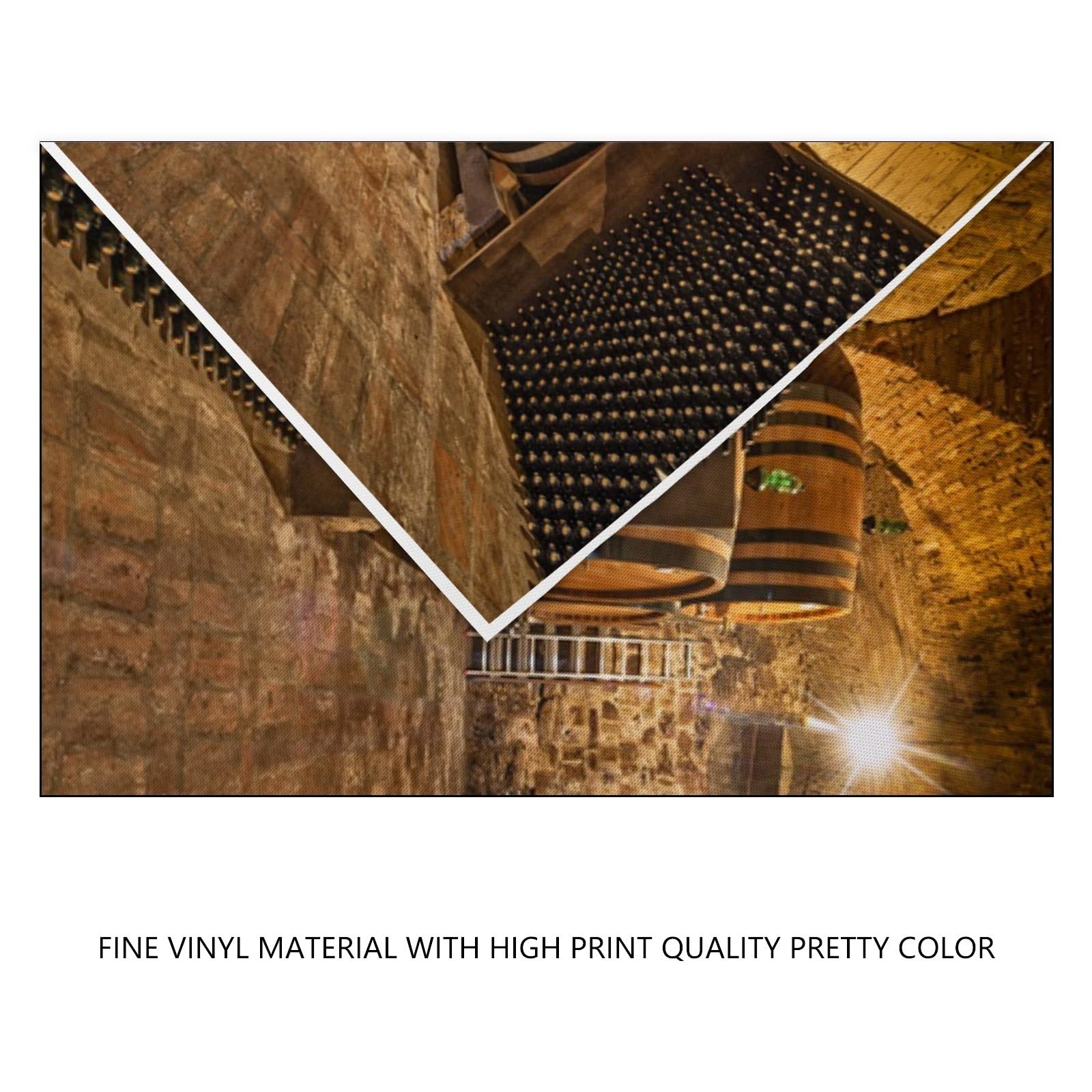 YongFoto 3,5x2,5m Vinyle Photographie Toile de Fond Cave ?vin souterraine Barils en ch?e Bouteilles ?Helle Plancher de Bois Grunge Fond de Studio Photo vidéo Photo Shooting
