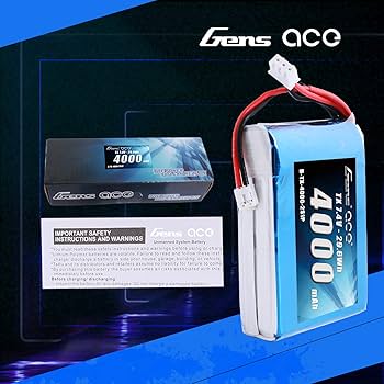 Amazon.com: Gens ace 4000mAh 7.4V 2S TX LiPo Battery Pack