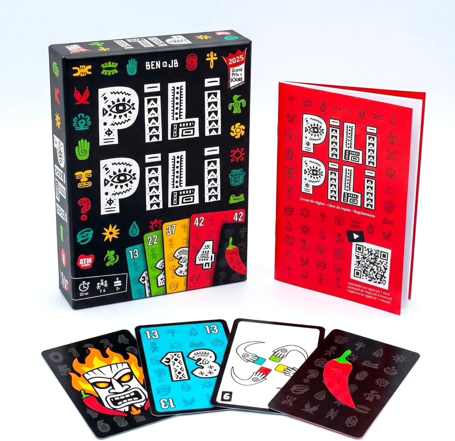 PILI PILI - Juego de Mesa Rápido y Estratégico | para Familia y Amigos - 2 a 8 Jugadores - Ganador del Gran Premio del Juguete 2025 - Regalo Original