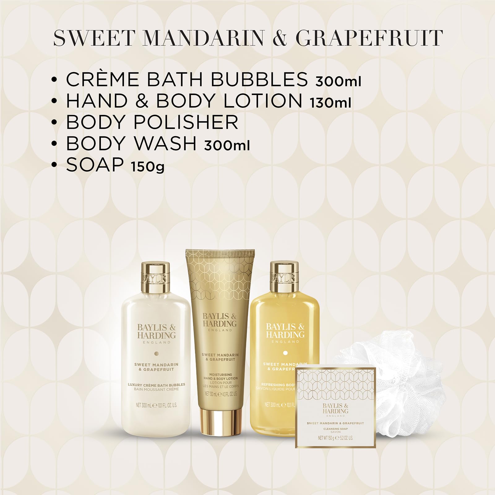 Baylis & Harding Sweet Mandarin & Grapefruit Indulgent Bag of Luxury Gift Set - Vegan Friendly - Image 3