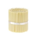 Danilovo Thin Taper Beeswax Candles - Honey-Scented, Decorative Candles Ideal for Birthday Decoration or Church Prayers - White Drip Free, Tall & Smokeless Pack of 50 pcs, 6.3 x 0.2 inch