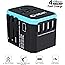 Unidapt Universal Travel Adapter, International Plug Adaptor Outlet Wall Charger Converter with 5.6A Smart Power and 3.0A USB