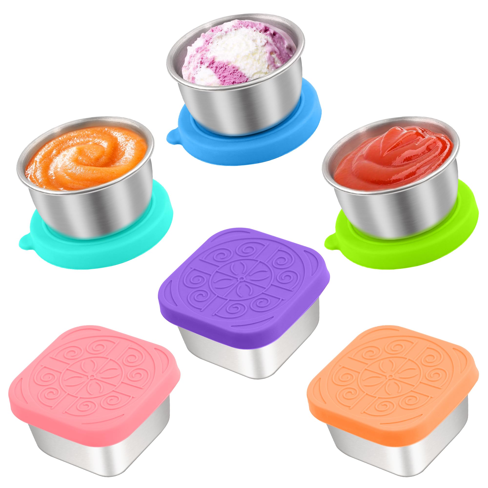 Qukaka Salad Dressing Containers - 6 Pack -17 Qukaka Salad Dressing Containers - 6 Pack -17