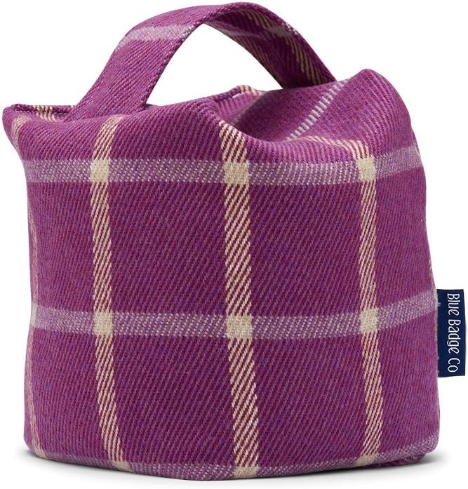 Blue Badge Co Fabric Wheat Filled Door Stop, Heather