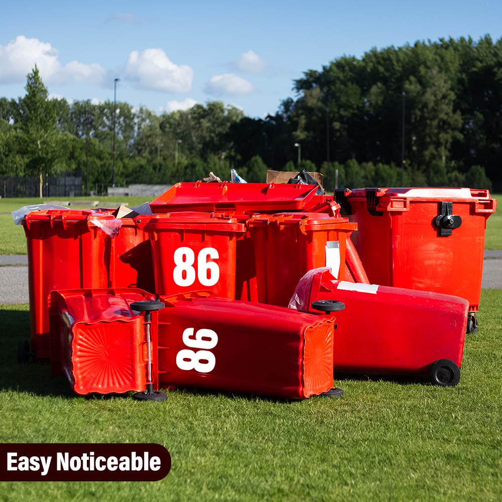 Adesivi Numeri Bianchi Riflettenti - 50 Pezzi, 4 Pollici (29x22 Cm), Per Cassette Postali E Porte - Foto 14