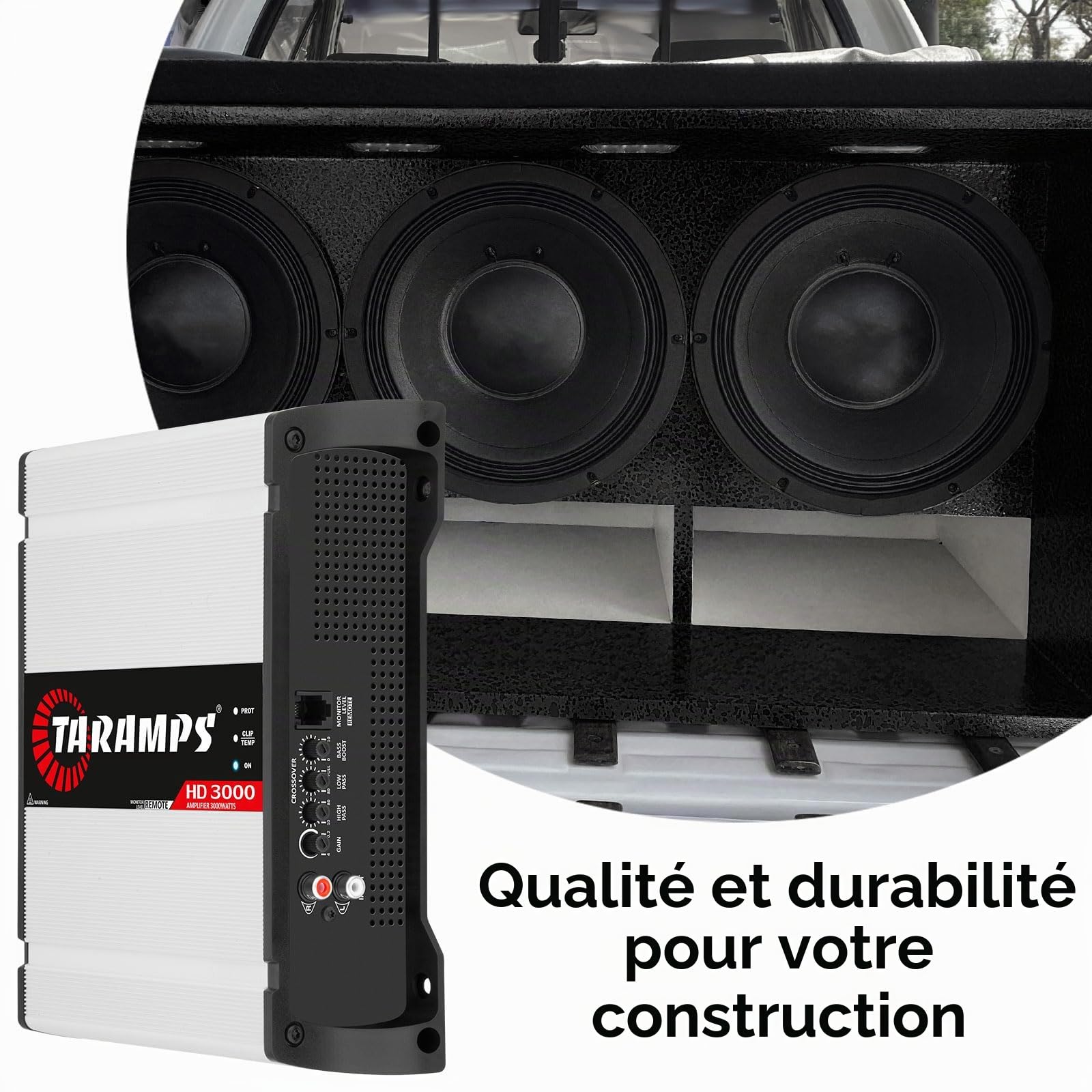 Taramps HD3000-2 Amplificateur audio de voiture monobloc 2 Ohm 3000 W