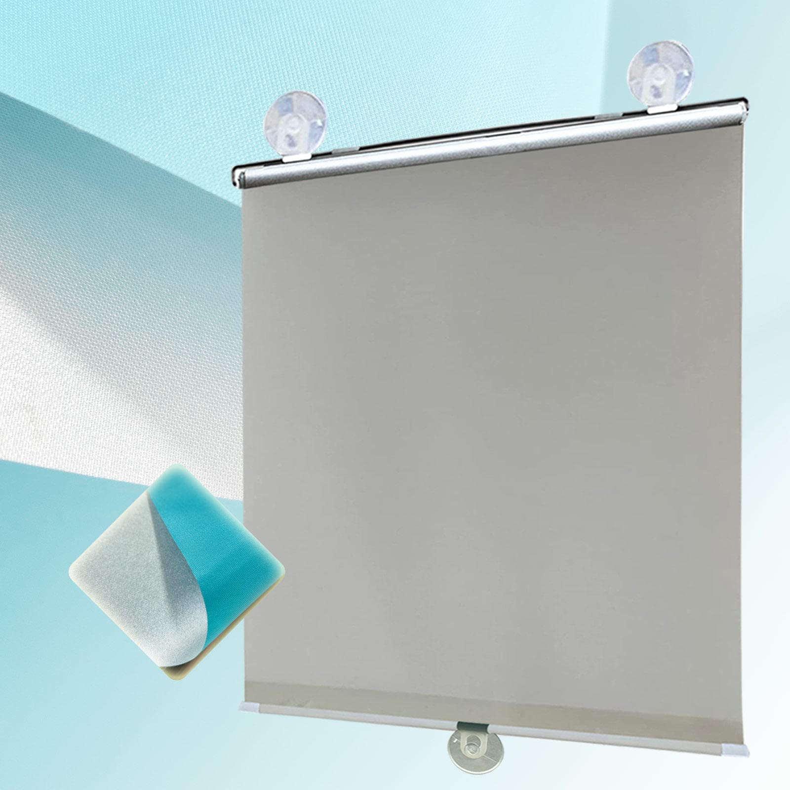 Tenda Oscurante A Rullo Con Ventosa - 50x125 Cm, Isolante Termica, Per Interni