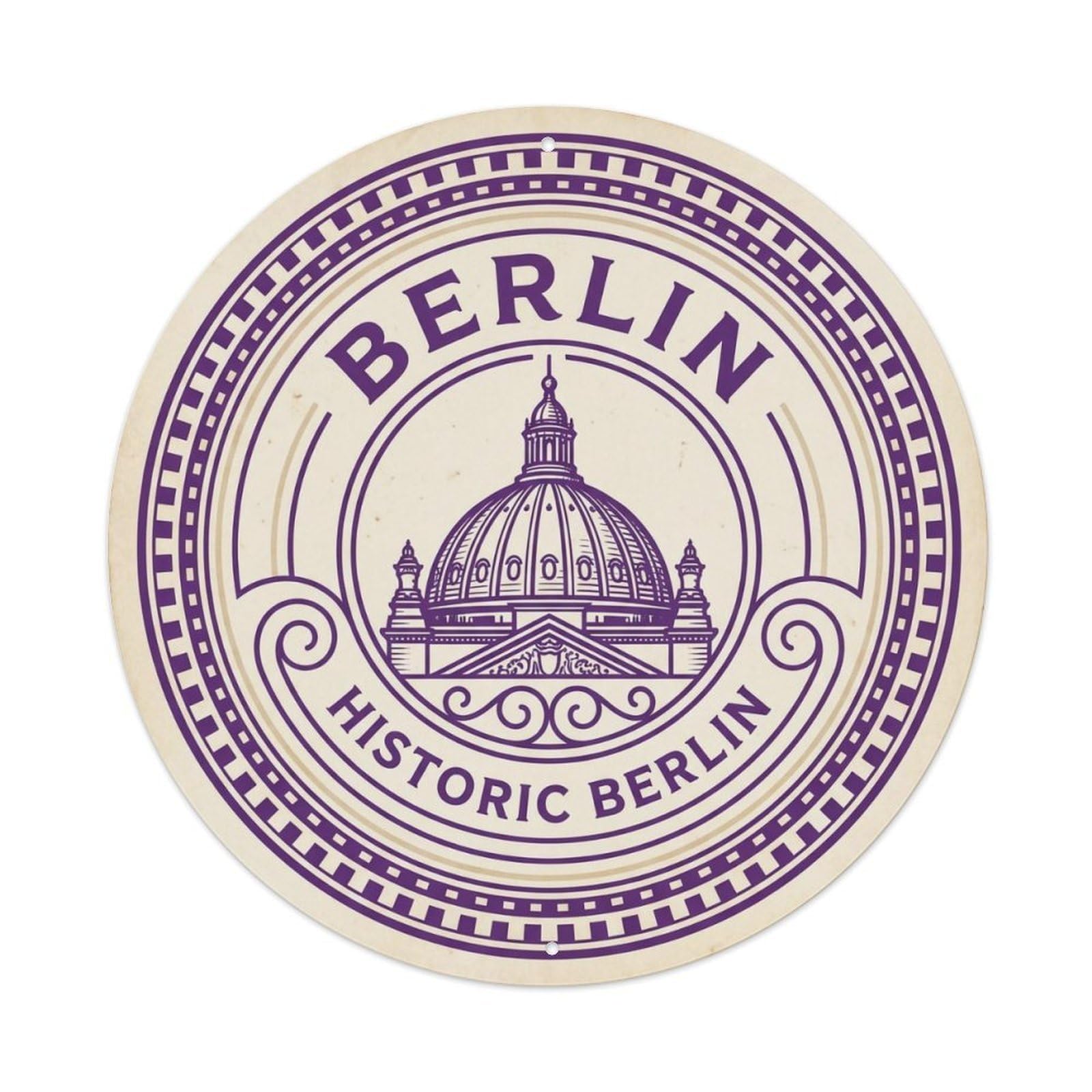 Vintage Travel Berlin Germany Landmark 1 Metal Tin Sign