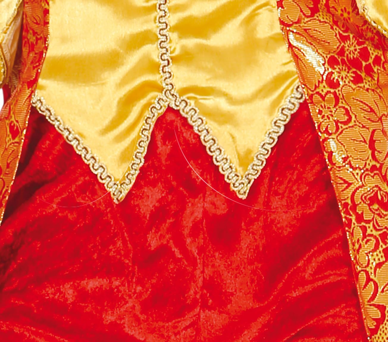 FIESTAS GUIRCA | Costume de Conde Adulte - Veste, Pantalon et Plastron - Costume de Marquis pour Halloween, Carnaval et Fêtes Déguisées - Idéal pour Hommes - Or et Rouge