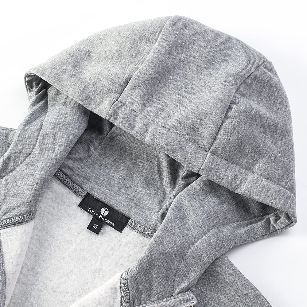 TONY BACKER Tuta Uomo In Cotone Sportiva Con Chiusura Zip Completo Tuta In Casa