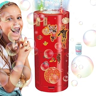 Bubble Blower Machine, Outside Bubble Blower, Foam Party Machine, Bubble Maker Foam Machine with Lights & Sound Outdoor Toys, Party Favors Fovolat