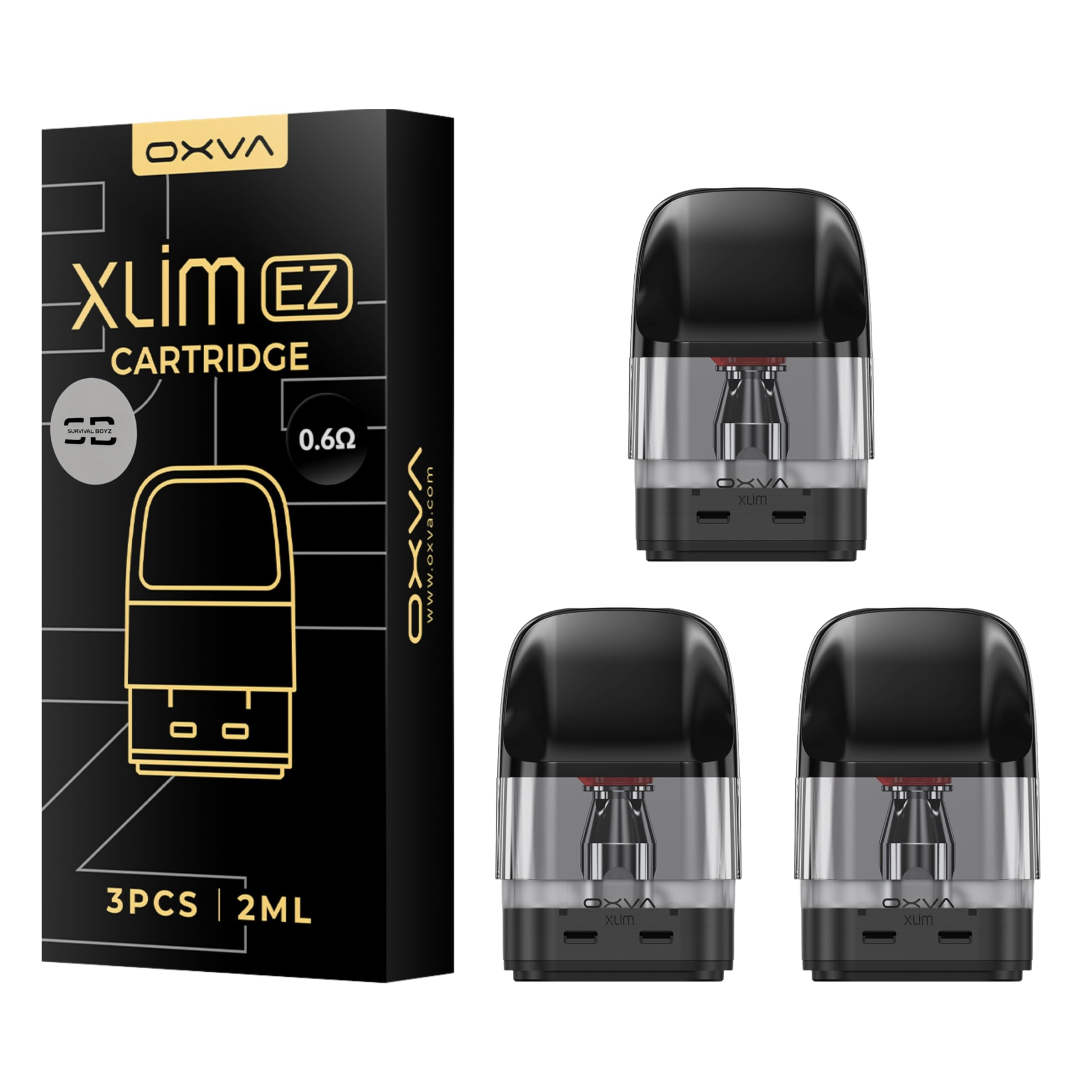 Oxva Xlim EZ Pods [0.6] - 3 Pack - Available in 0.4,0.6,0.8,1.2 -  Compatible with Oxva Xlim Series EXCEPT Xlim C Kit - No Nicotine:  Amazon.co.uk: Electronics & Photo