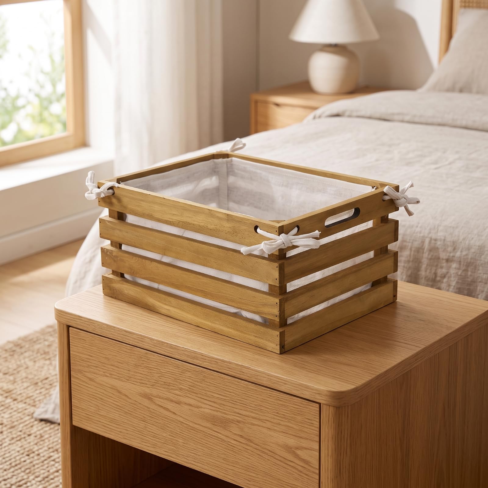 Sharplace Caja Organizadora Rústica , 37 27 18cm