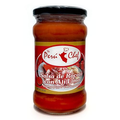Peru Chef Salsa de Rocoto con Aji Limo/Pimiento Rojo Picante con Chile Limusina 10.5oz
