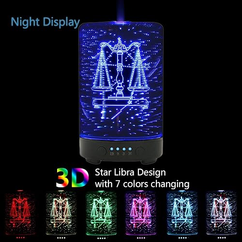 Miniatura 3 de Humidificador y difusor - 3D - Serie 12 Constelaciones - lamparillas de noche.