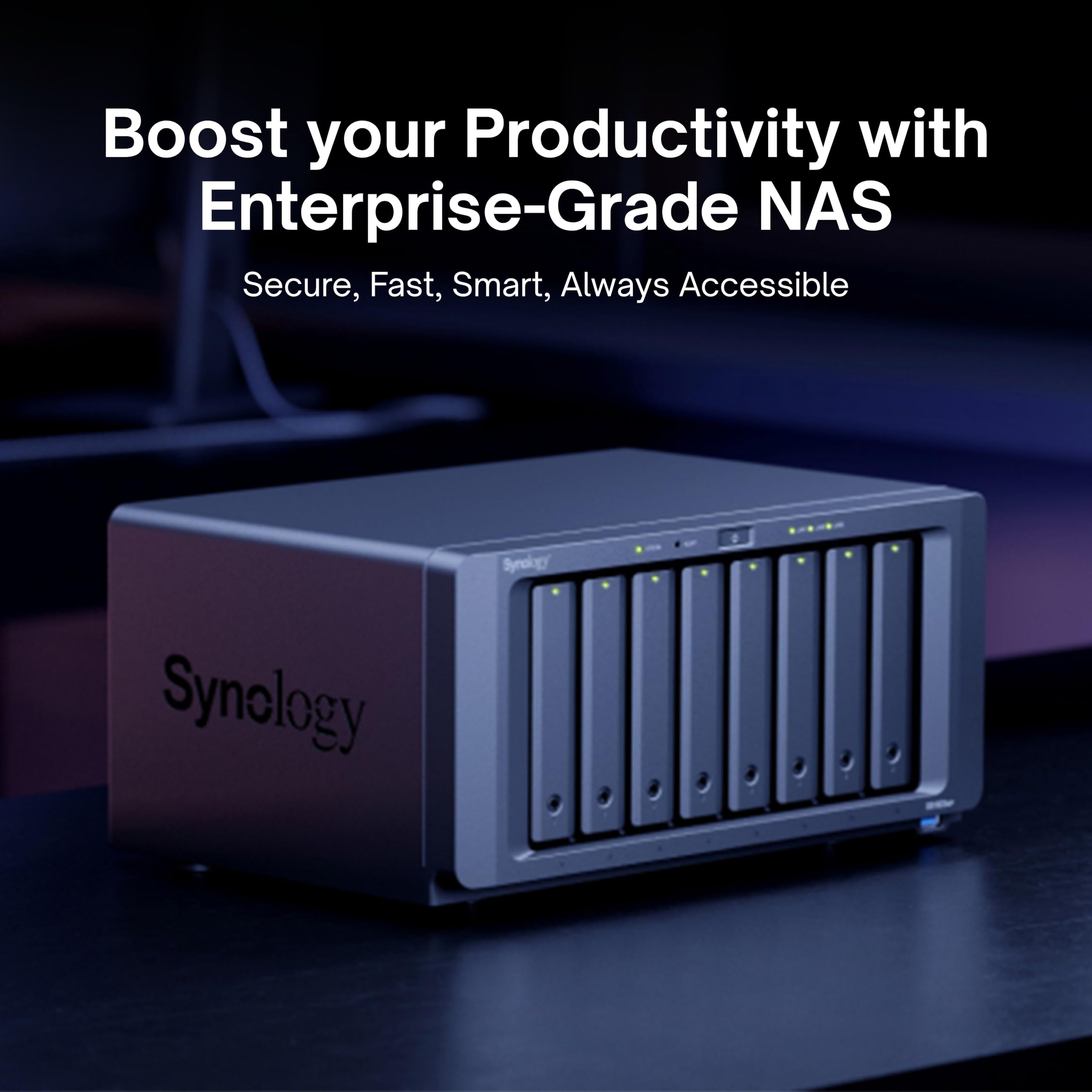 Synology DS1823xs+ Serveur NAS 8 baies 10GbE NVMe Ready (16 Go de RAM, 32 To de stockage) - 8 disques durs Synology NAS de 4 To de stockage de bureau haute performance AMD Ryzen V1780B