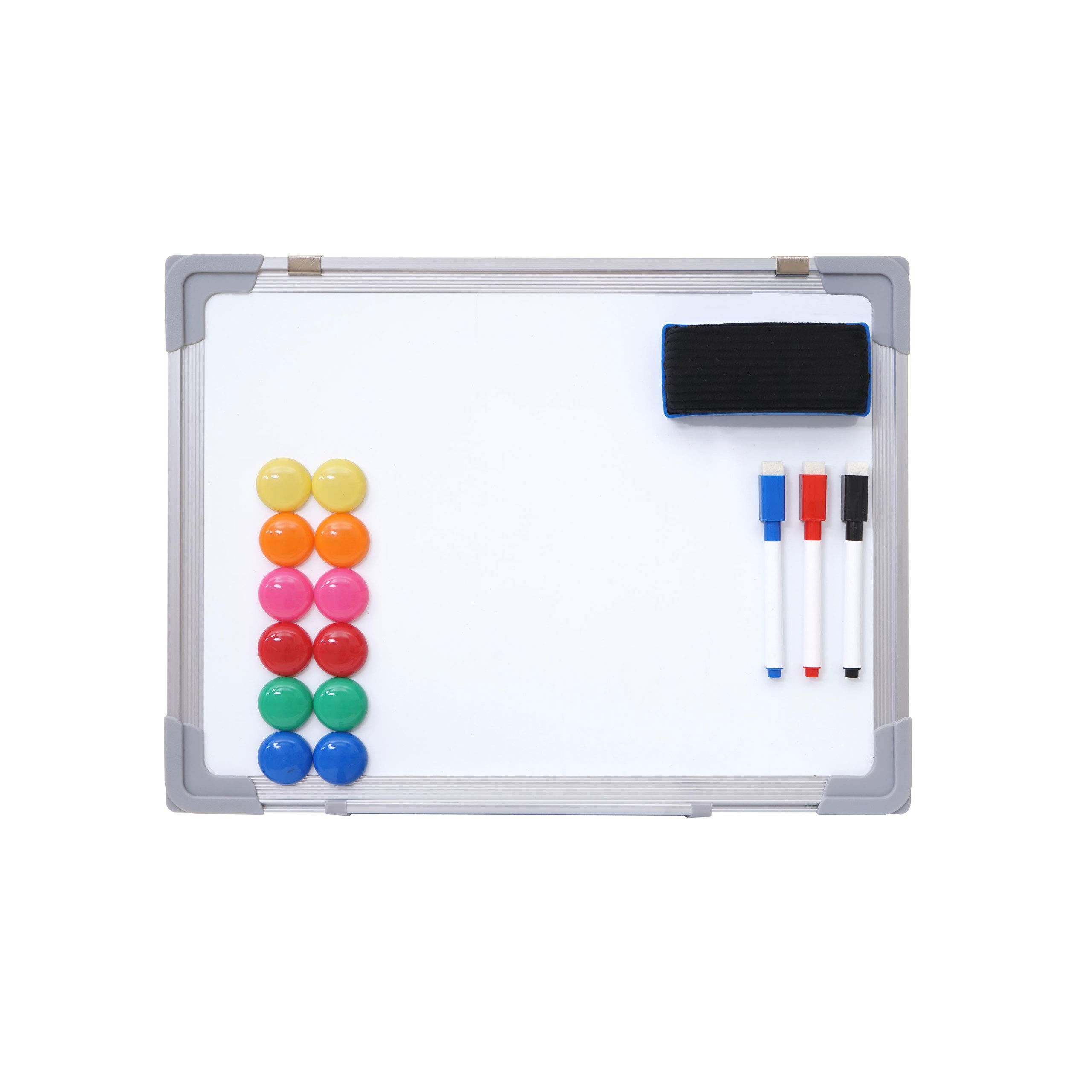 Whiteboard HWC-C84, Magnettafel Memoboard Pinnwand, inkl. Zubehör - 40x30cm